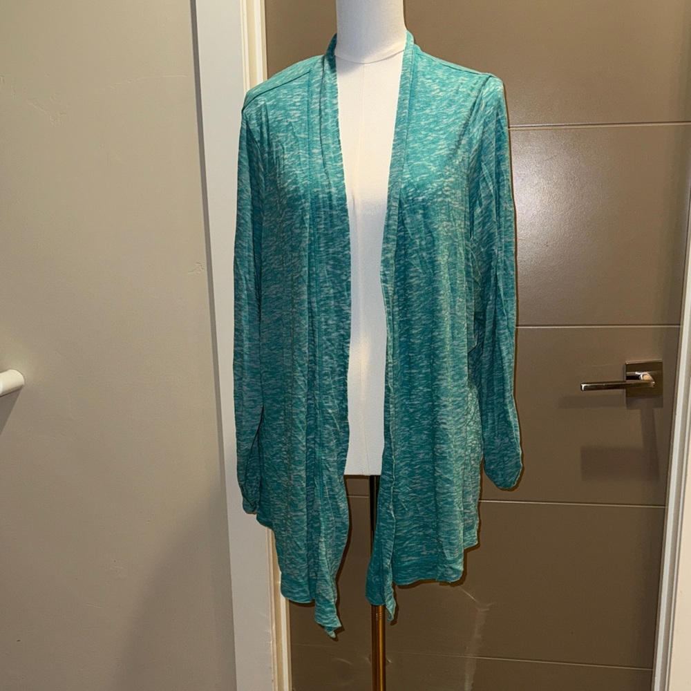 Sonoma Lightweight Teal Women's Open Cardigan